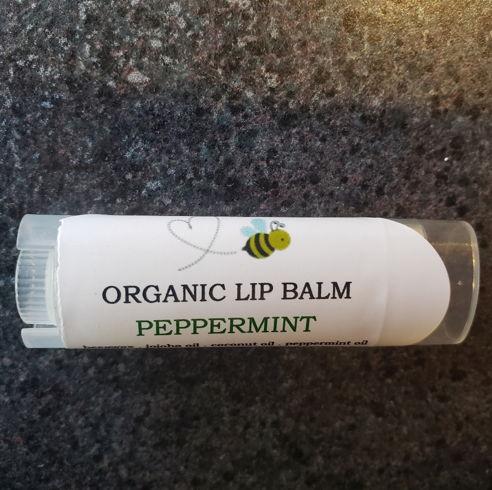 1 Organic PEPPERMINT Lip Balm Hand Crafted NWT - Picture 5 of 11